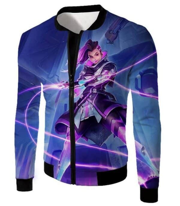 Overwatch Purple Offense Hero Sombra Hoodie - Jacket