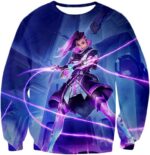 Overwatch Purple Offense Hero Sombra Hoodie - Sweatshirt