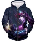 Overwatch Ruthless Assassin Widowmaker Hoodie - Overwatch Hoodie - Zip Up Hoodie