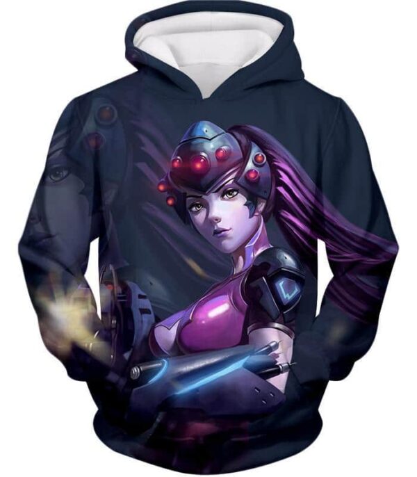 Overwatch Ruthless Assassin Widowmaker Zip Up Hoodie - Overwatch Hoodie - Hoodie