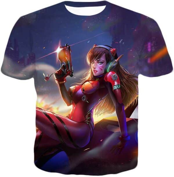 Overwatch Sexy Tank Fighter D.Va Hoodie - Overwatch Hoodie - T-Shirt