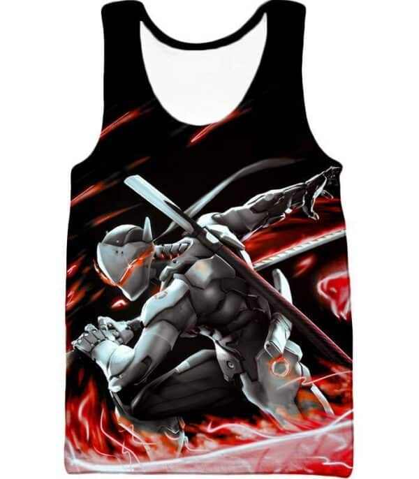 Overwatch Super Cool Cyborg Ninja Genji Hoodie - Tank Top