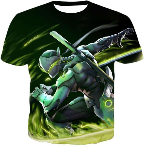 Overwatch Supercool Ninja Cyborg Genji Hoodie - T-Shirt