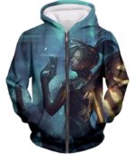 Overwatch Support Hero Mercy Zip Up Hoodie - Overwatch Hoodie