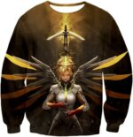 Overwatch Support Hero Valkyrie Mercy Hoodie - Overwatch Hoodie - Sweatshirt