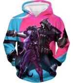 Overwatch Talon Affiliated Fighters Reaper And Widowmaker Hoodie