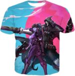 Overwatch Talon Affiliated Fighters Reaper And Widowmaker Hoodie - T-Shirt