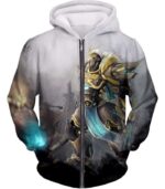 Overwatch Tank Fighter Reinhardt Hoodie - Overwatch Hoodie - Zip Up Hoodie