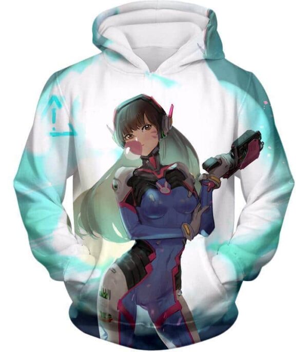 Overwatch Tank Support D.Va Zip Up Hoodie - Overwatch Hoodie - Hoodie