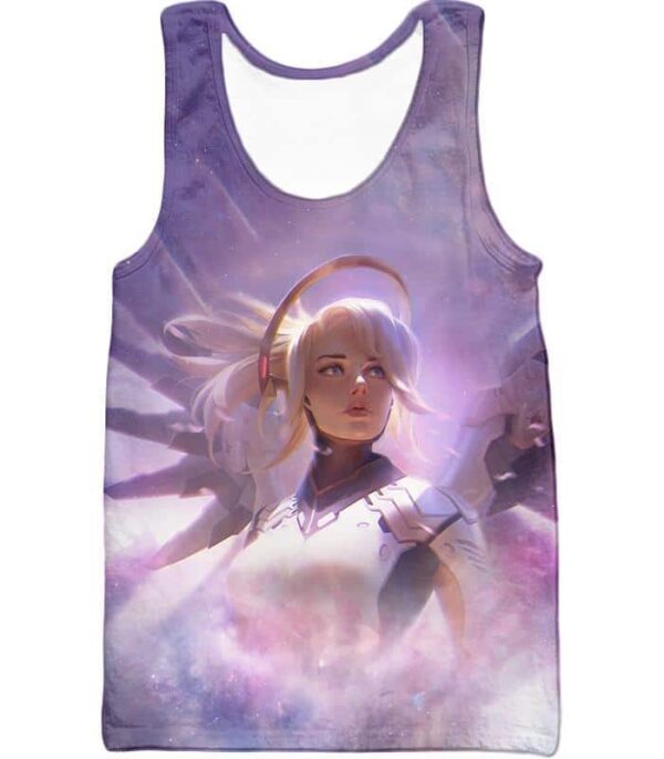 Overwatch Team Support Healer Mercy Hoodie - Tank Top