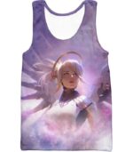 Overwatch Team Support Healer Mercy Zip Up Hoodie - Tank Top