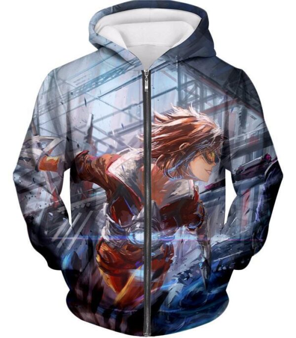 Overwatch Time Traveler Tracer Hoodie - Overwatch Hoodie - Zip Up Hoodie