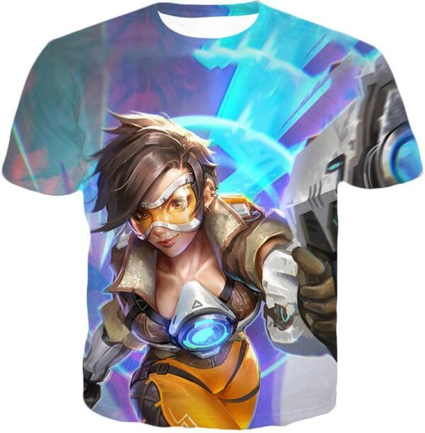 Overwatch Time Travelling Hero Tracer Hoodie - T-Shirt