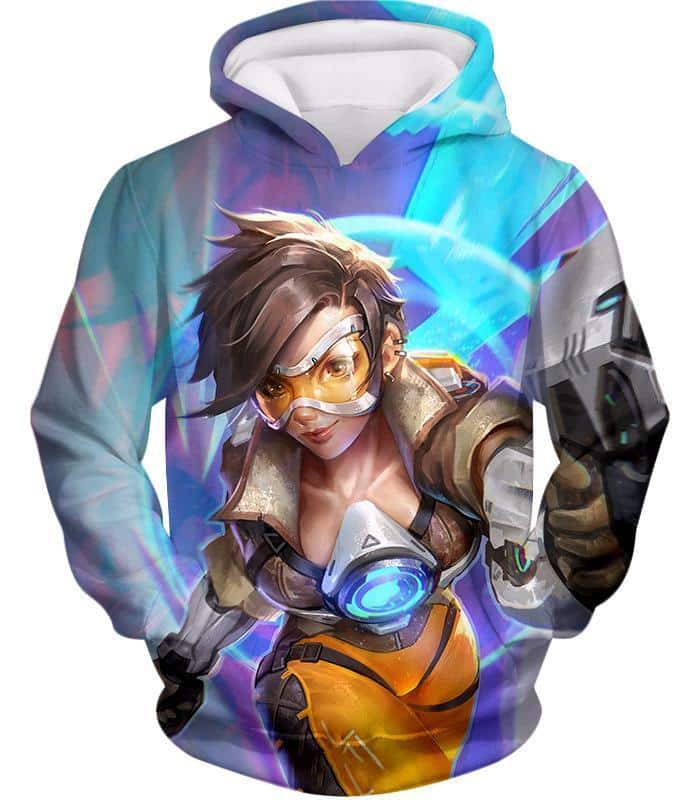 Overwatch Time Travelling Hero Tracer Hoodie