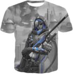 Overwatch Ultimate Sniper Support Hero Ana Zip Up Hoodie - T-Shirt