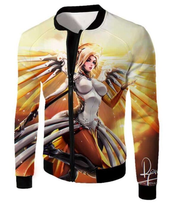 Overwatch Valkyrie Mercy Support Hero Hoodie - Overwatch Hoodie - Jacket