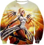 Overwatch Valkyrie Mercy Support Hero Zip Up Hoodie - Overwatch Hoodie - Sweatshirt