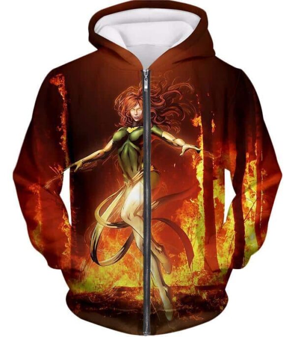 Most Dangerous Hot Villain Dark Phoenix Hoodie - Zip Up Hoodie