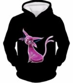 Pokemon Cool Eevee Psychic Evolution Epseon Black Hoodie  - Pokemon Hoodie