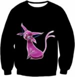 Pokemon Cool Eevee Psychic Evolution Epseon Black Hoodie  - Pokemon Hoodie - Sweatshirt