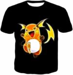 Pokemon Cool Thunder Pokemon Raichu Black Hoodie  - Pokemon Hoodie - T-Shirt