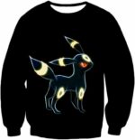 Pokemon Eevee Dark Pokemon Evolution Cool Umbreon Black Hoodie  - Pokemon Hoodie - Sweatshirt