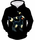 Pokemon Eevee Dark Pokemon Evolution Cool Umbreon Black Hoodie  - Pokemon Hoodie