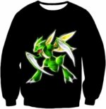 Pokemon Flying Bug Type Pokemon Scyther Cool Black Hoodie  - Pokemon Hoodie - Sweatshirt