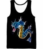 Pokemon Flying Water Type Pokemon Gyarados Black Hoodie  - Pokemon Hoodie - Tank Top