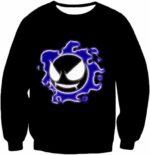 Pokemon Ghastly Ghost Type Pokemon Black Hoodie  - Pokemon Hoodie - Sweatshirt