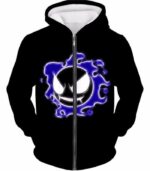 Pokemon Ghastly Ghost Type Pokemon Black Hoodie  - Pokemon Hoodie - Zip Up Hoodie