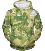 Pokemon Hoodie - Grass Type Pokemons Hoodie