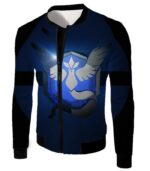 Pokemon Hoodie - Pokemon Articuno Mystic Legendary Pokemon Logo Black Hoodie - Jacket