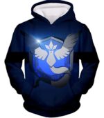 Pokemon Hoodie - Pokemon Articuno Mystic Legendary Pokemon Logo Black Hoodie