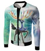 Pokemon Hoodie - Pokemon Beautiful Fairy Pokemon Species Xerneas Hoodie - Jacket