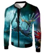 Pokemon Hoodie - Pokemon Cool Fairy Rock Pokemon Xerneas Graphic Hoodie - Jacket