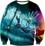 Pokemon Hoodie - Pokemon Cool Fairy Rock Pokemon Xerneas Graphic Hoodie - Sweatshirt