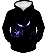 Pokemon Hoodie - Pokemon Cool Ghost Type Pokemon Haunter Black Hoodie