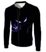 Pokemon Hoodie - Pokemon Cool Ghost Type Pokemon Haunter Black Hoodie - Jacket