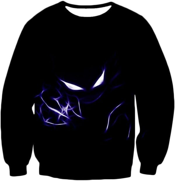 Pokemon Hoodie - Pokemon Cool Ghost Type Pokemon Haunter Black Hoodie - Sweatshirt