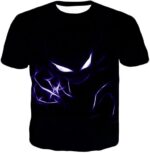 Pokemon Hoodie - Pokemon Cool Ghost Type Pokemon Haunter Black Hoodie - T-Shirt