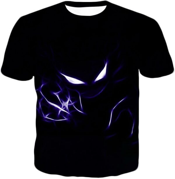 Pokemon Hoodie - Pokemon Cool Ghost Type Pokemon Haunter Black Hoodie - T-Shirt