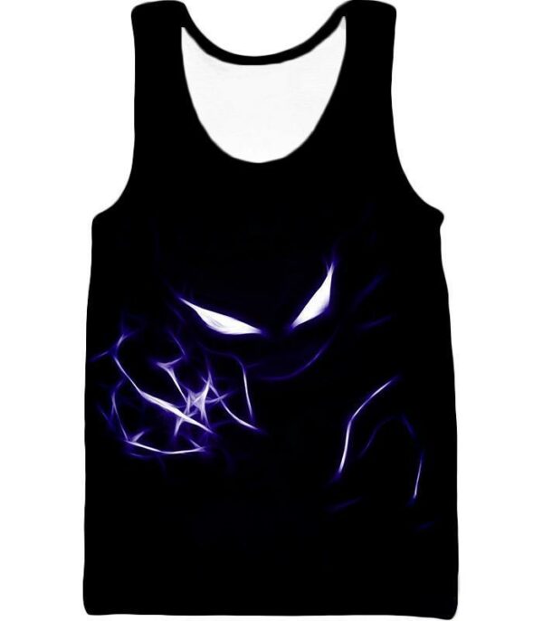 Pokemon Hoodie - Pokemon Cool Ghost Type Pokemon Haunter Black Hoodie - Tank Top