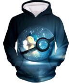 Pokemon Hoodie - Pokemon Cute Fire Pokemon Cyndaquil Pokeball Cool Black Hoodie - Hoodie