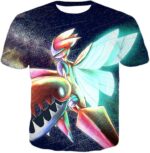 Pokemon Hoodie -  Pokemon Evolution Mega Scizors Cool Black Hoodie - T-Shirt