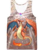 Pokemon Hoodie - Pokemon Fire Type Pokemon Charizard Action Hoodie - Tank Top