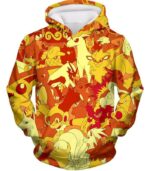 Pokemon Hoodie - Pokemon Fire Type Pokemons Hoodie