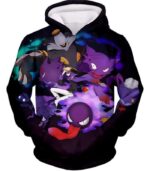 Pokemon Hoodie - Pokemon Ghost Type Anime Hoodie