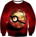 Pokemon Hoodie - Pokemon Grass Pokemon Bulbasaur Pokeball Cool Red Hoodie - Sweatshirt