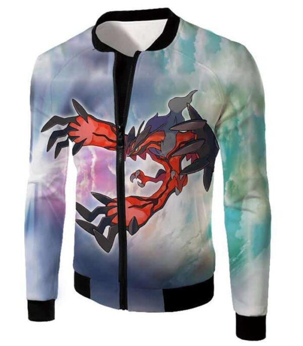 Pokemon Hoodie - Pokemon Legendary Dark Flying Pokemon Yveltal Hoodie - Jacket